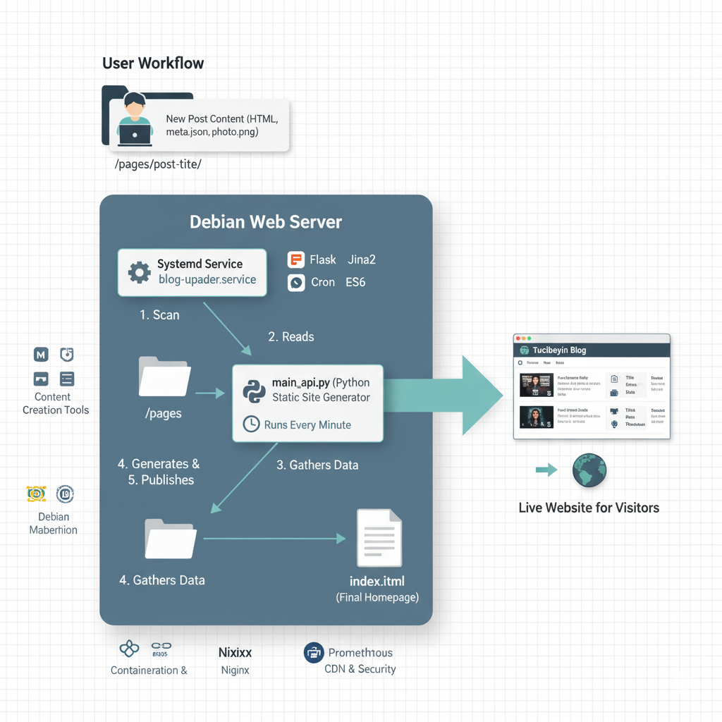 Blog Solution Architecture Diagram