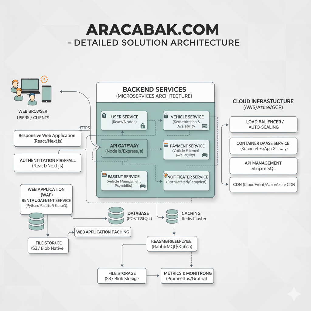 Araca Bak Solution Architecture Diagram